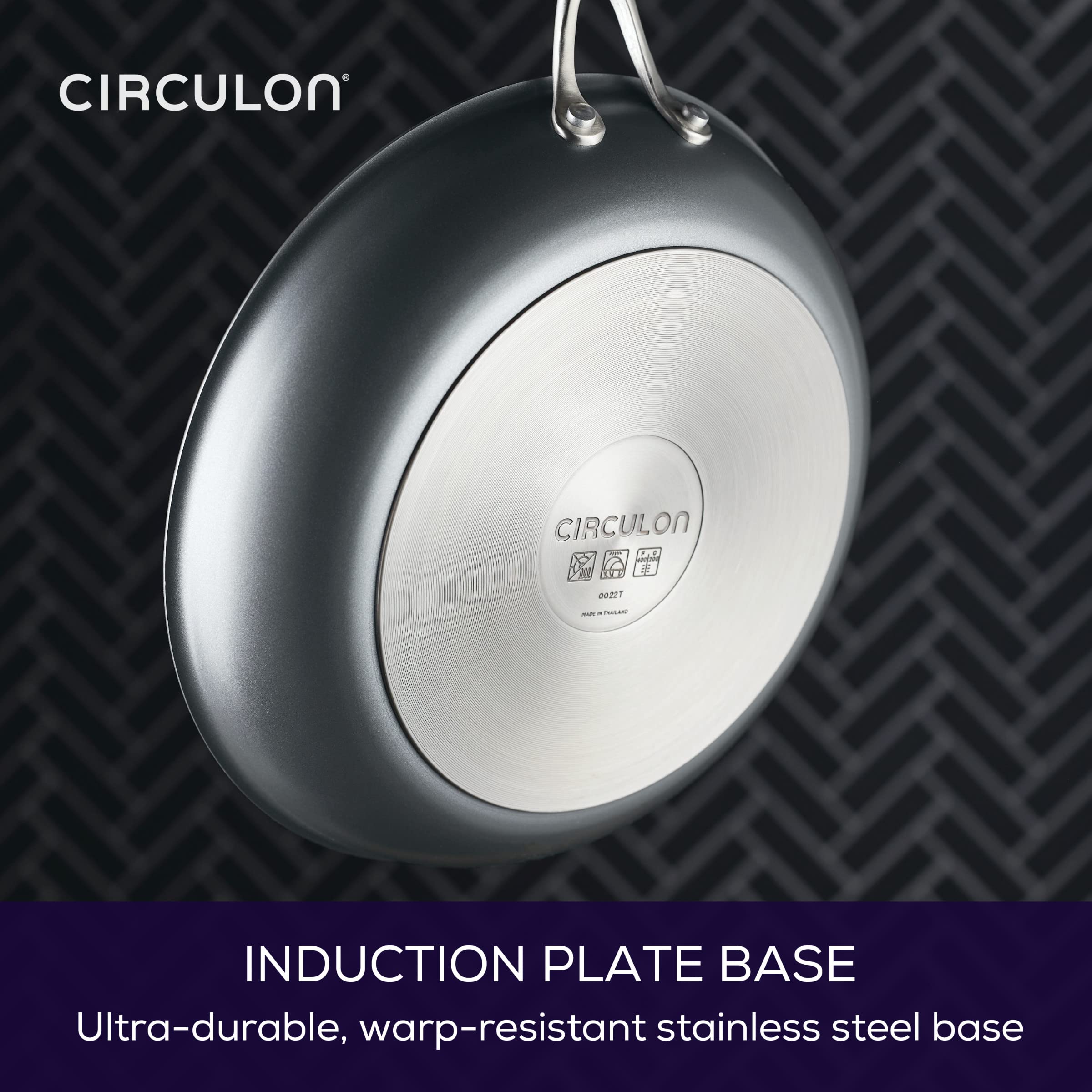 Circulon A1 Series inside dishwasher showing truly dishwasher-safe cleaning