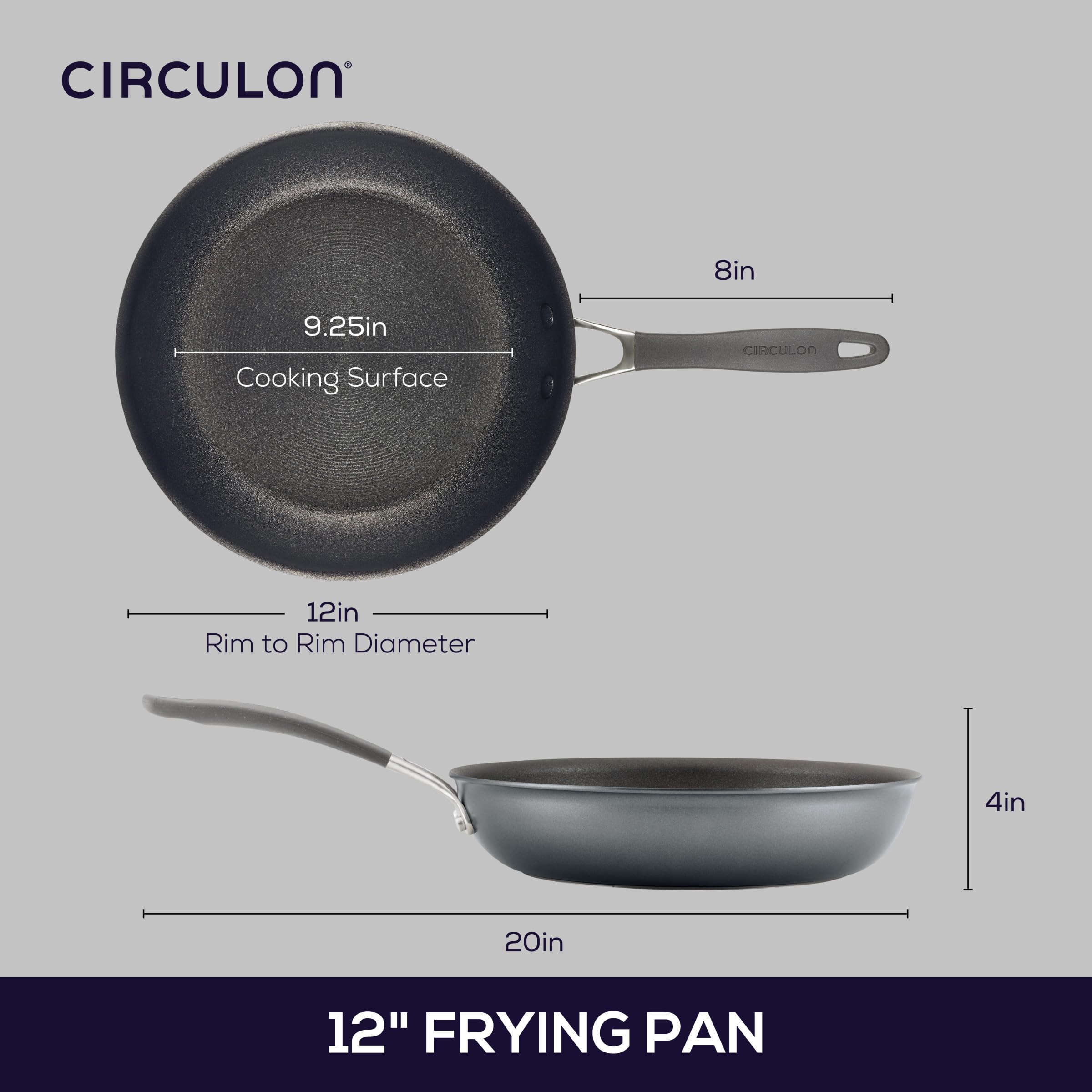 Circulon A1 Series side profile highlighting thick edge-to-edge base durability