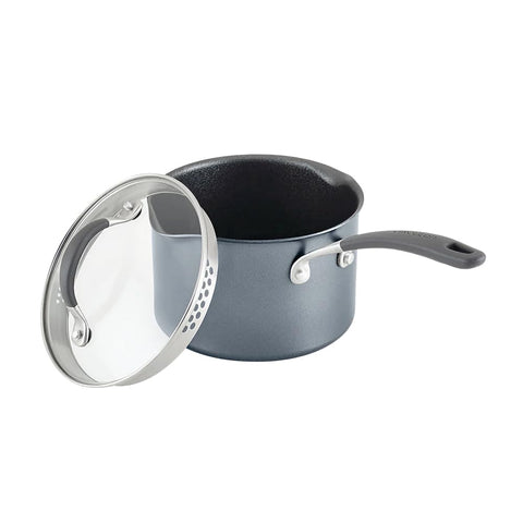 Circulon underside showing thick stainless-steel induction base for fast, even heating