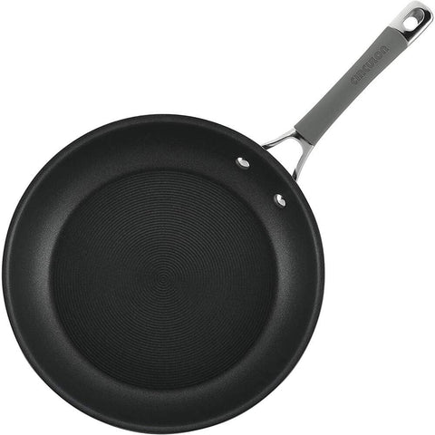 Circulon Elementum cookware in a modern kitchen lifestyle scene showing effortless cleanup