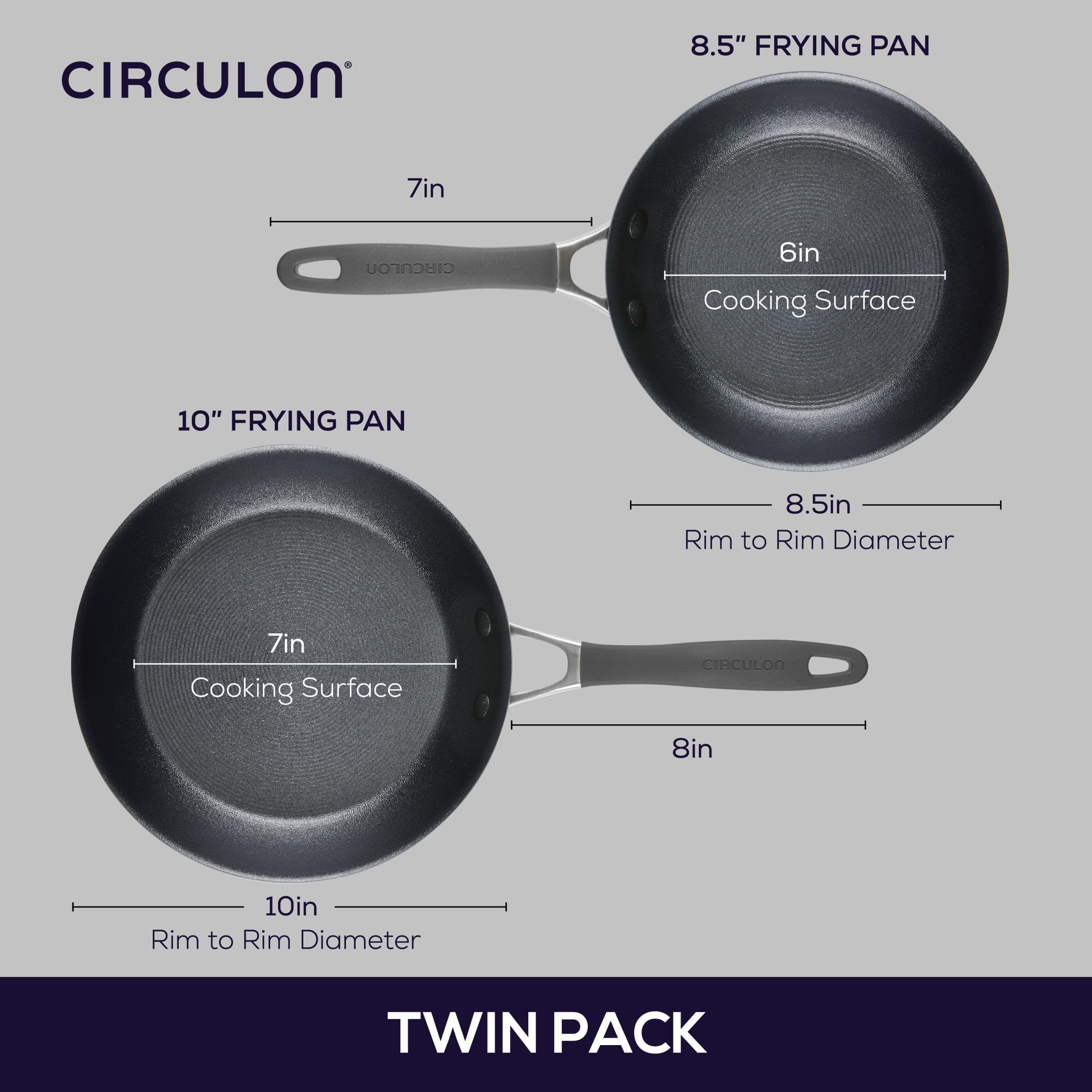 Circulon closeup of ScratchDefense coating highlighting scratch resistance and longevity