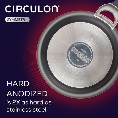 Circulon frying eggs in pan for easy nonstick cooking