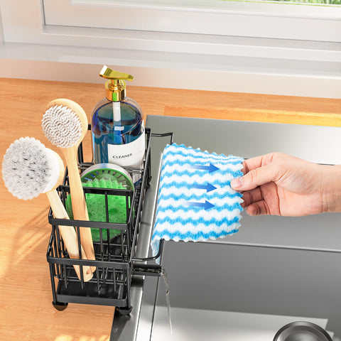 Cisily in sink lifestyle setting reducing countertop clutter during dishwork