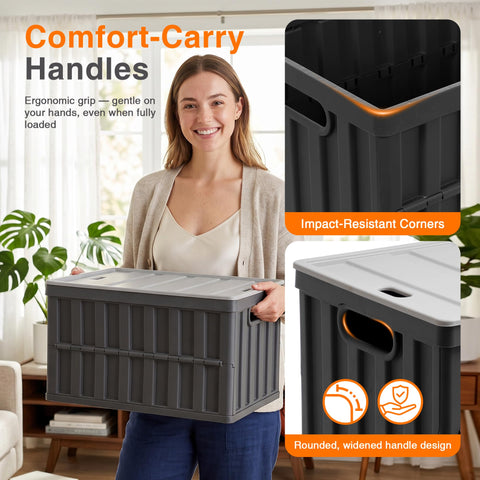 Citylife bin holding garage tools showing durability and organized workspace benefit