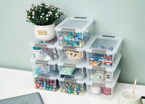 Citylife bins on a craft table illustrating tidy workspace and accessibility benefit