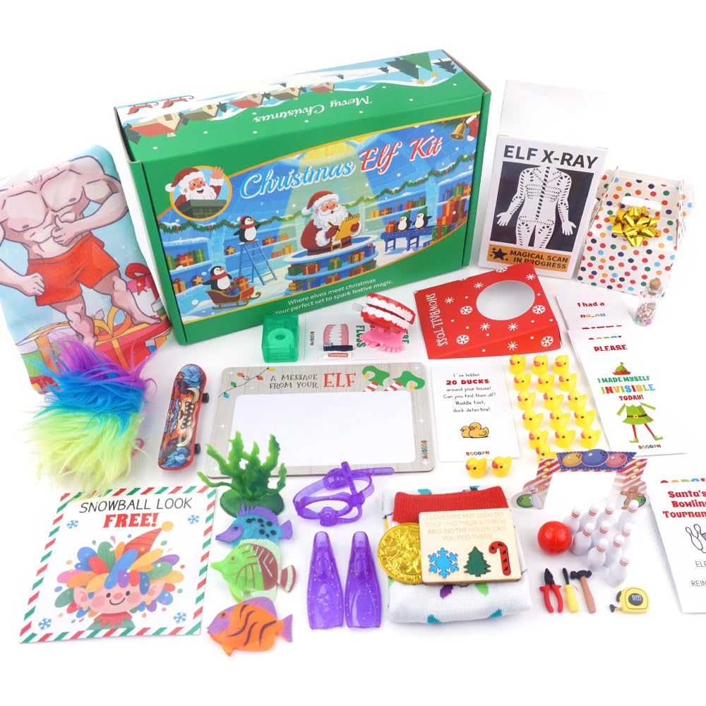 CKAYNOYI countdown box front view showing festive packaging and easy setup benefit
