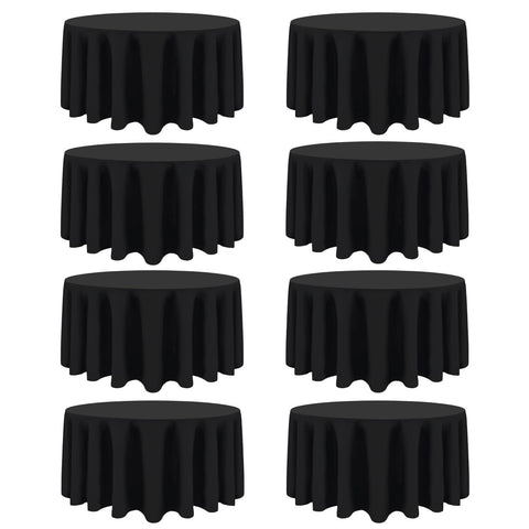 CKIKU front packaging showing eight black tablecloths for easy stocking