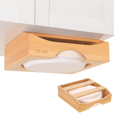 CKIU bamboo dispenser front view showing neat storage benefit
