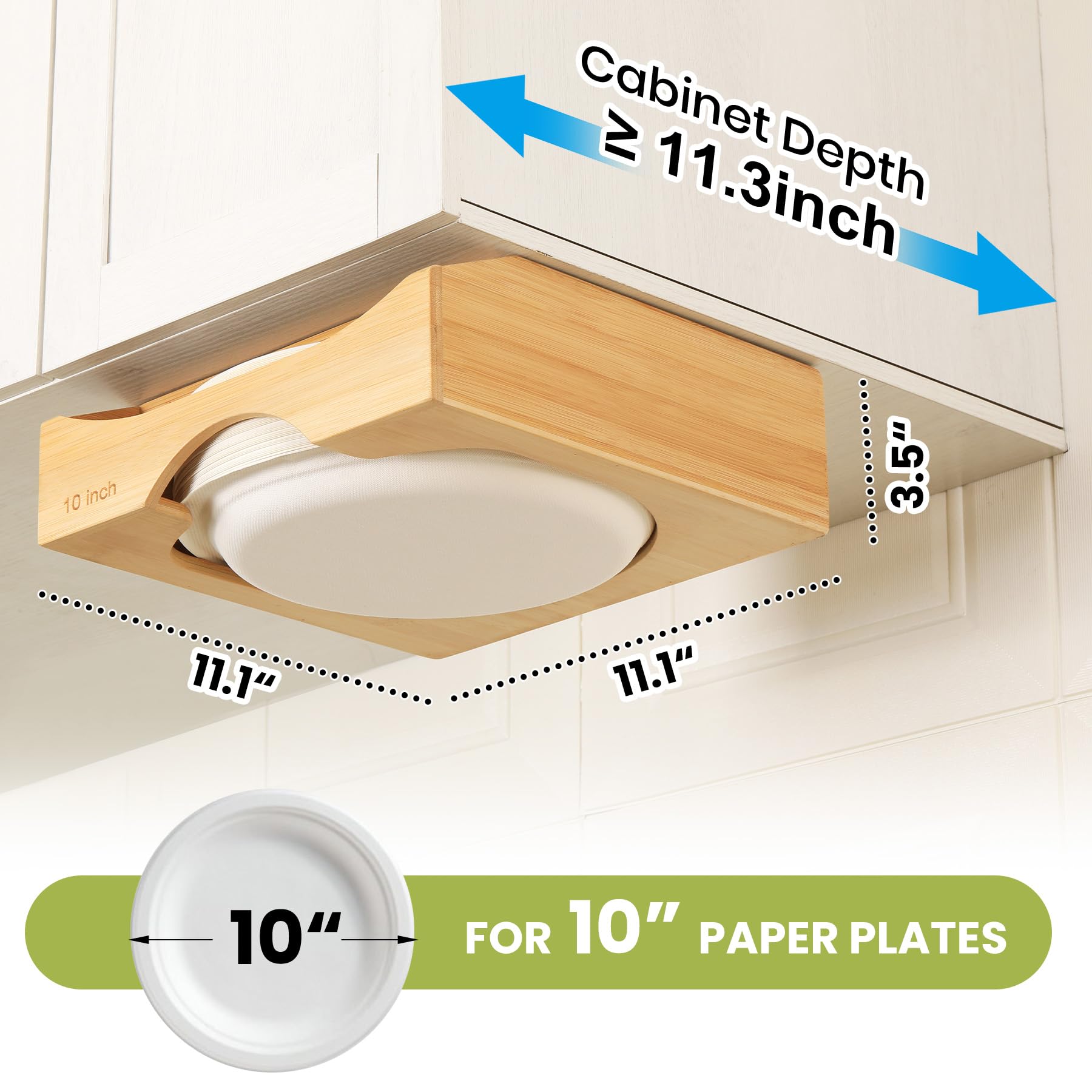 CKIU dispenser mounted under cabinet saving countertop space