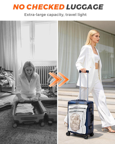 CKline large vacuum bag compressing a winter coat to save luggage space