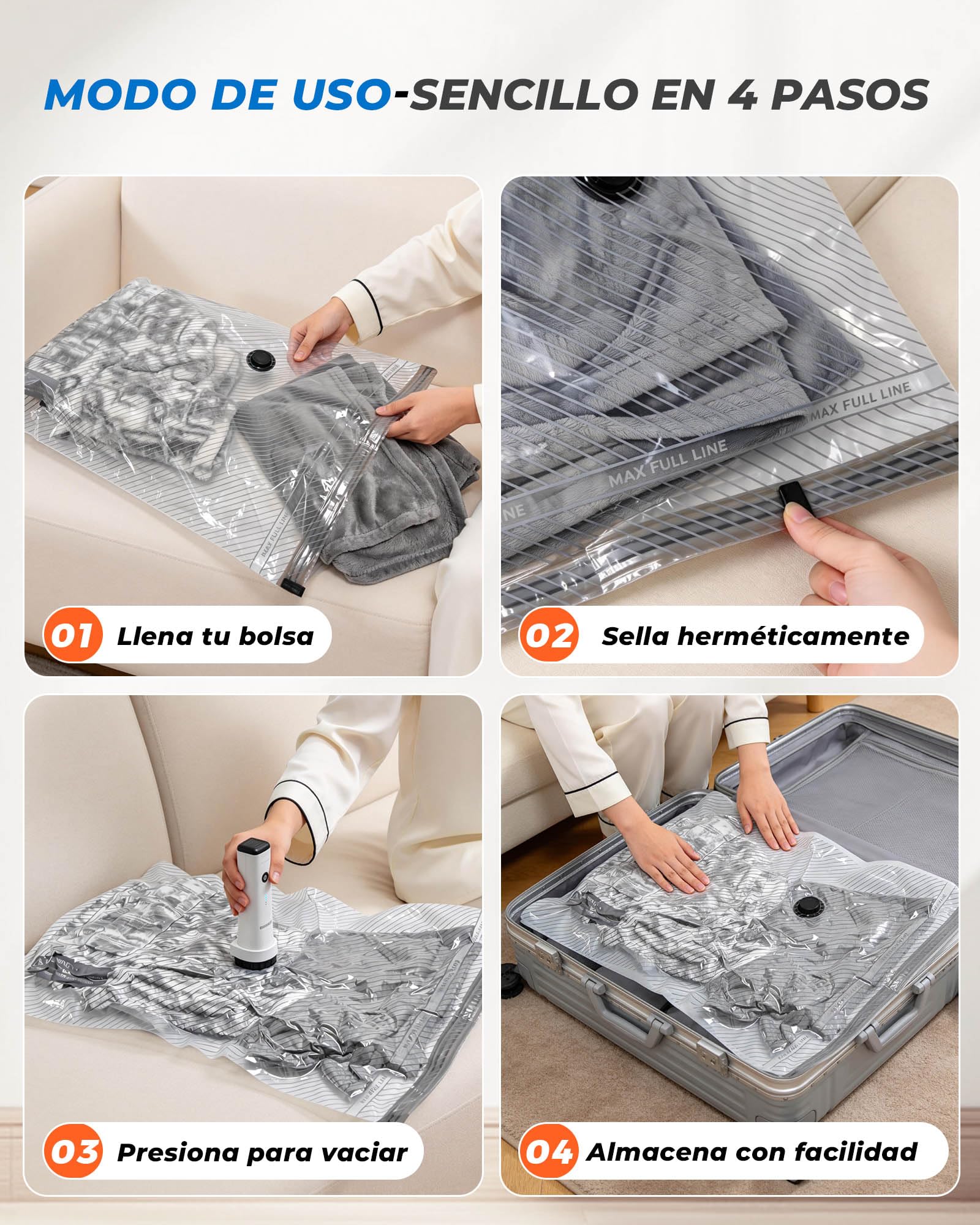 CKline small bag with underwear and socks for compact, hygienic storage