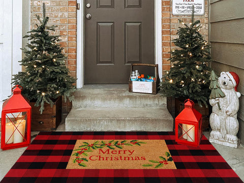 Ckorzen overhead displaying bold red and black plaid pattern for classic style