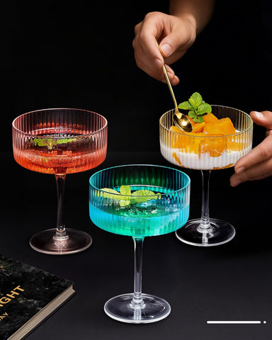 CL FUN open gift box with glasses secured for protected and polished presentation