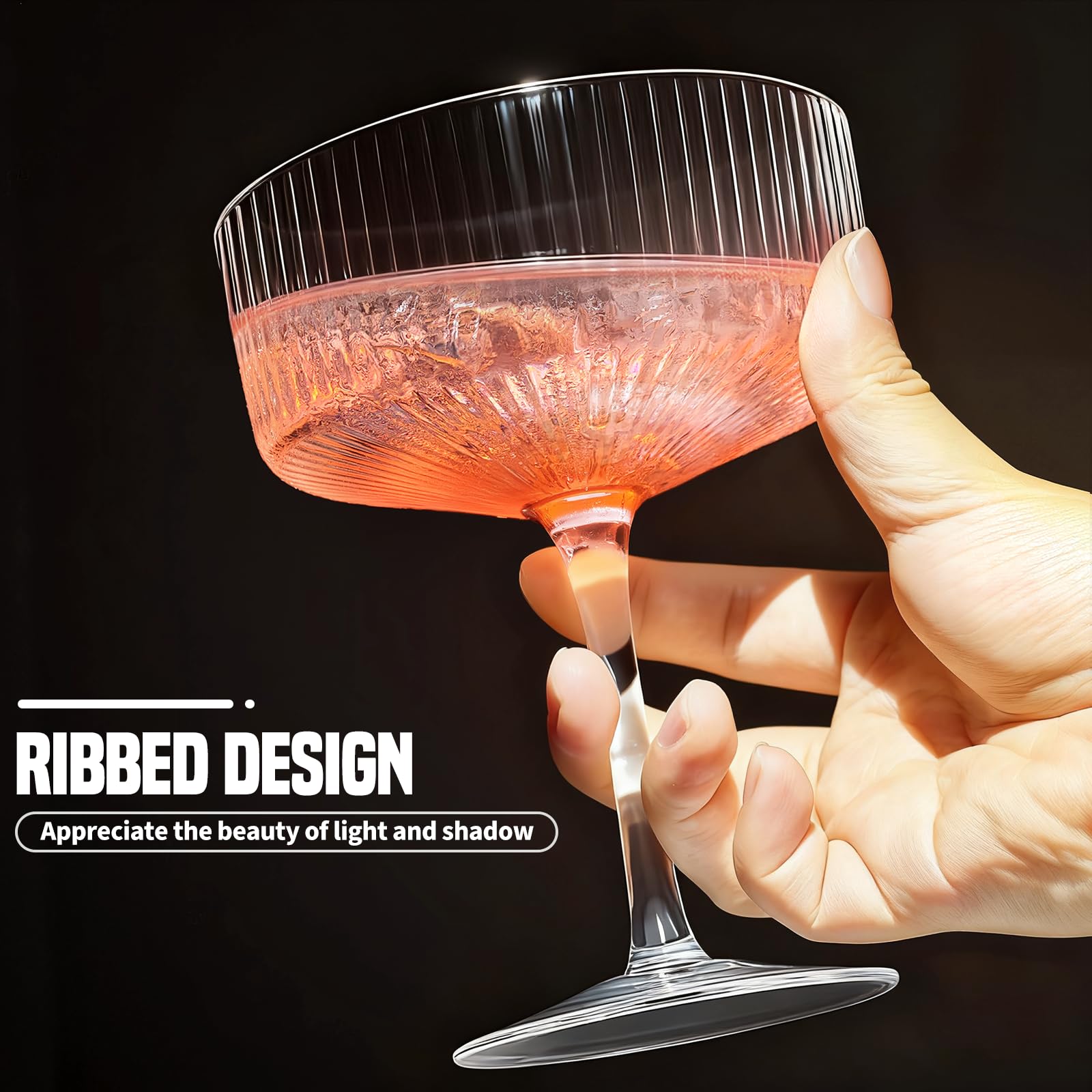CL FUN glass in hand demonstrating 10 oz scale and comfortable hold