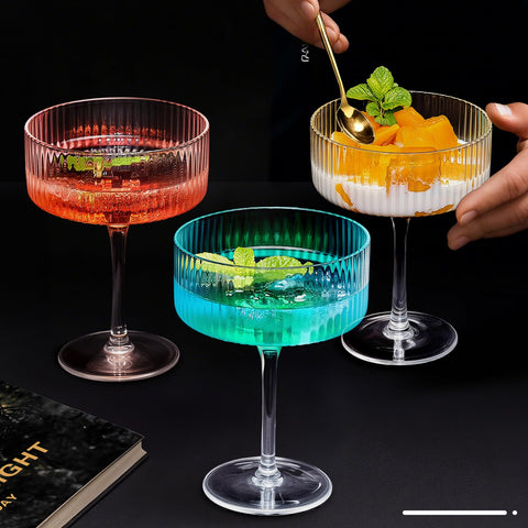 CL FUN set of four display showing coordinated barware collection