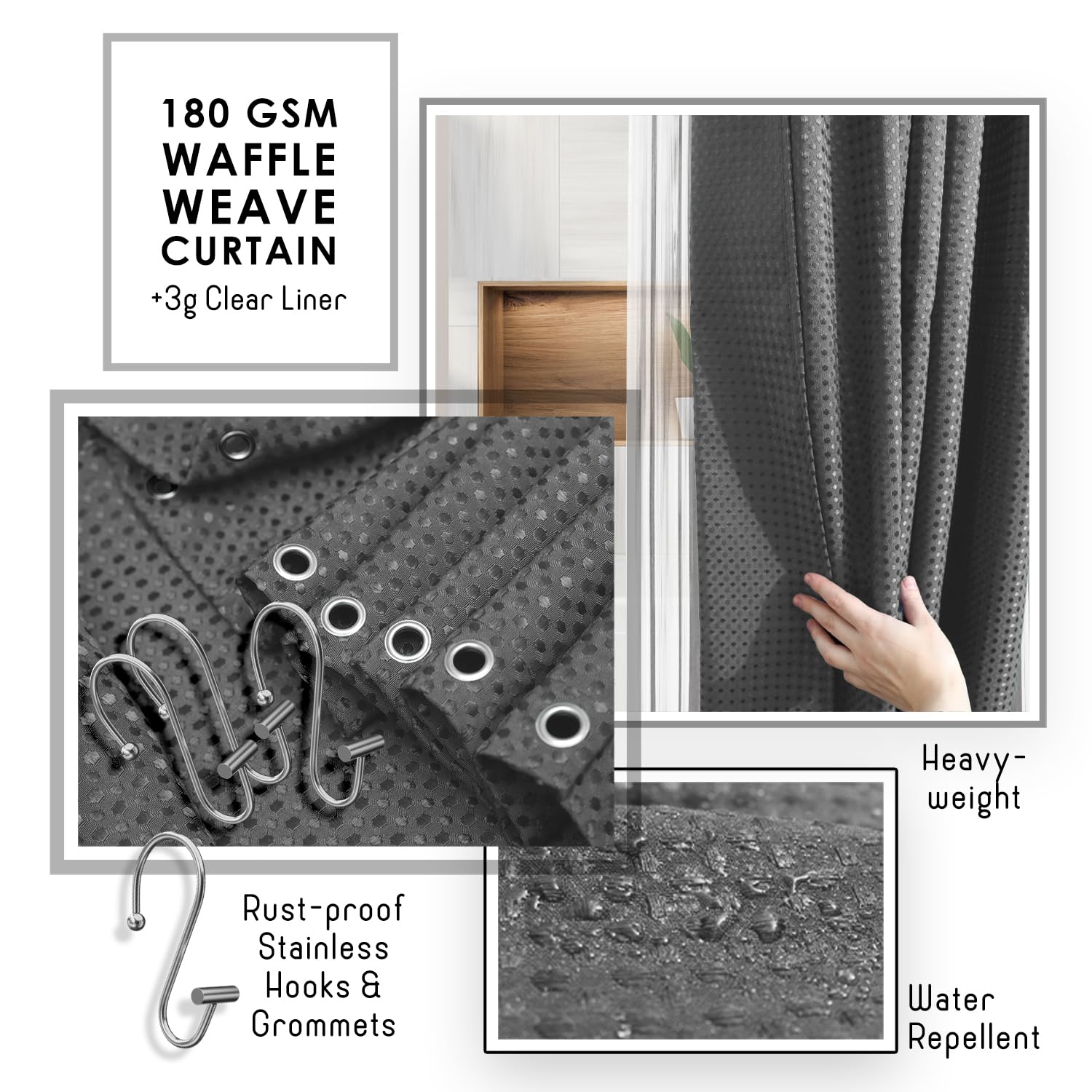 Clara Clark two chenille rugs side by side offering soft absorbency