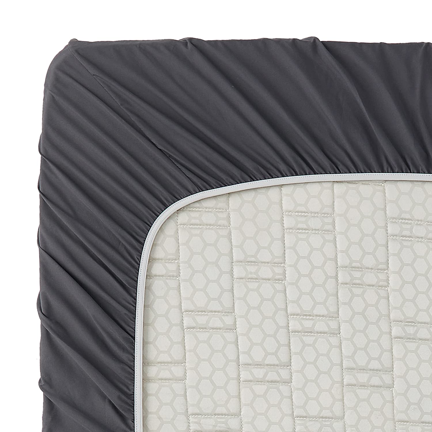 Clara Clark pillowcase embroidery detail highlighting refined three-line trim
