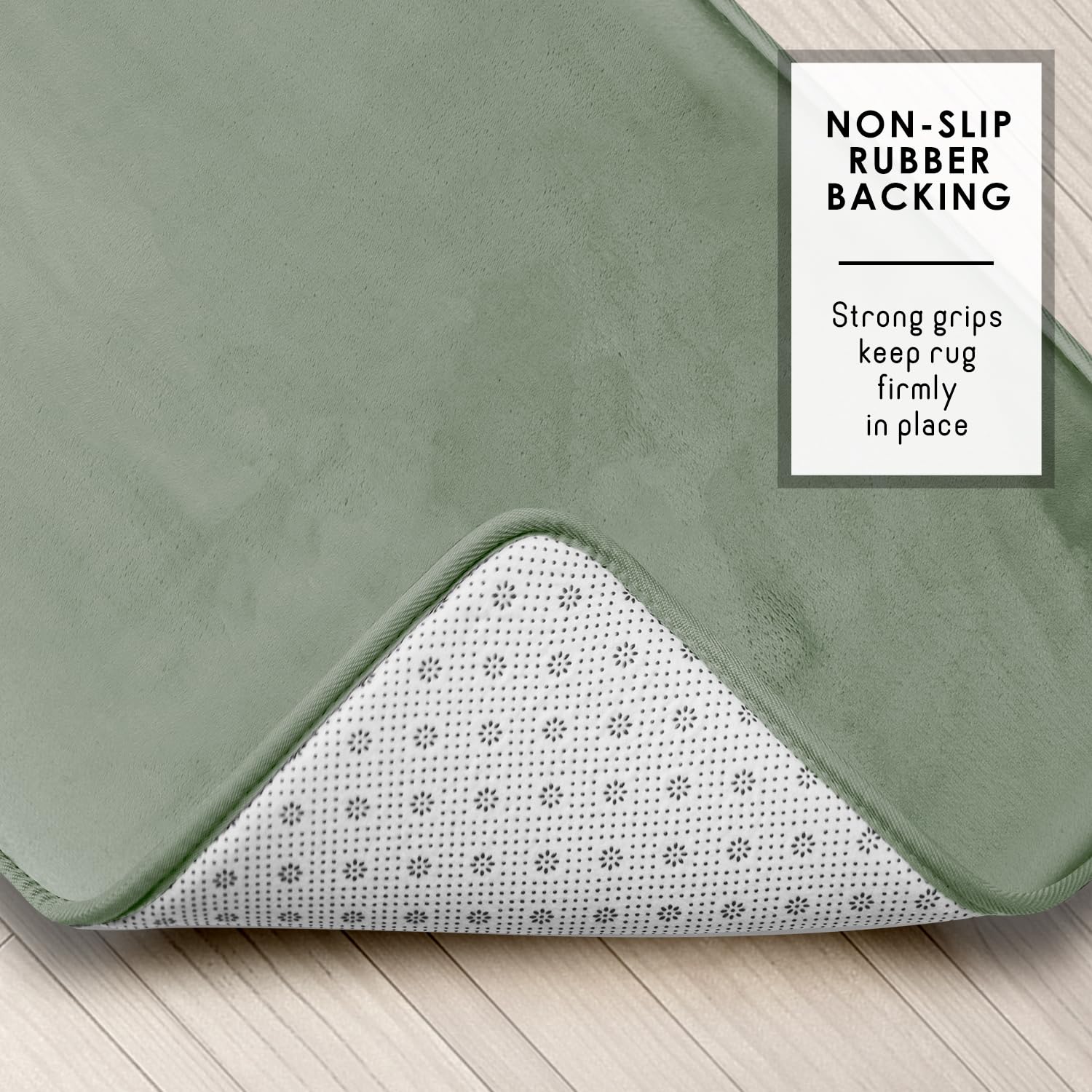 Clara Clark PVC dot backing detail improving floor grip and safety