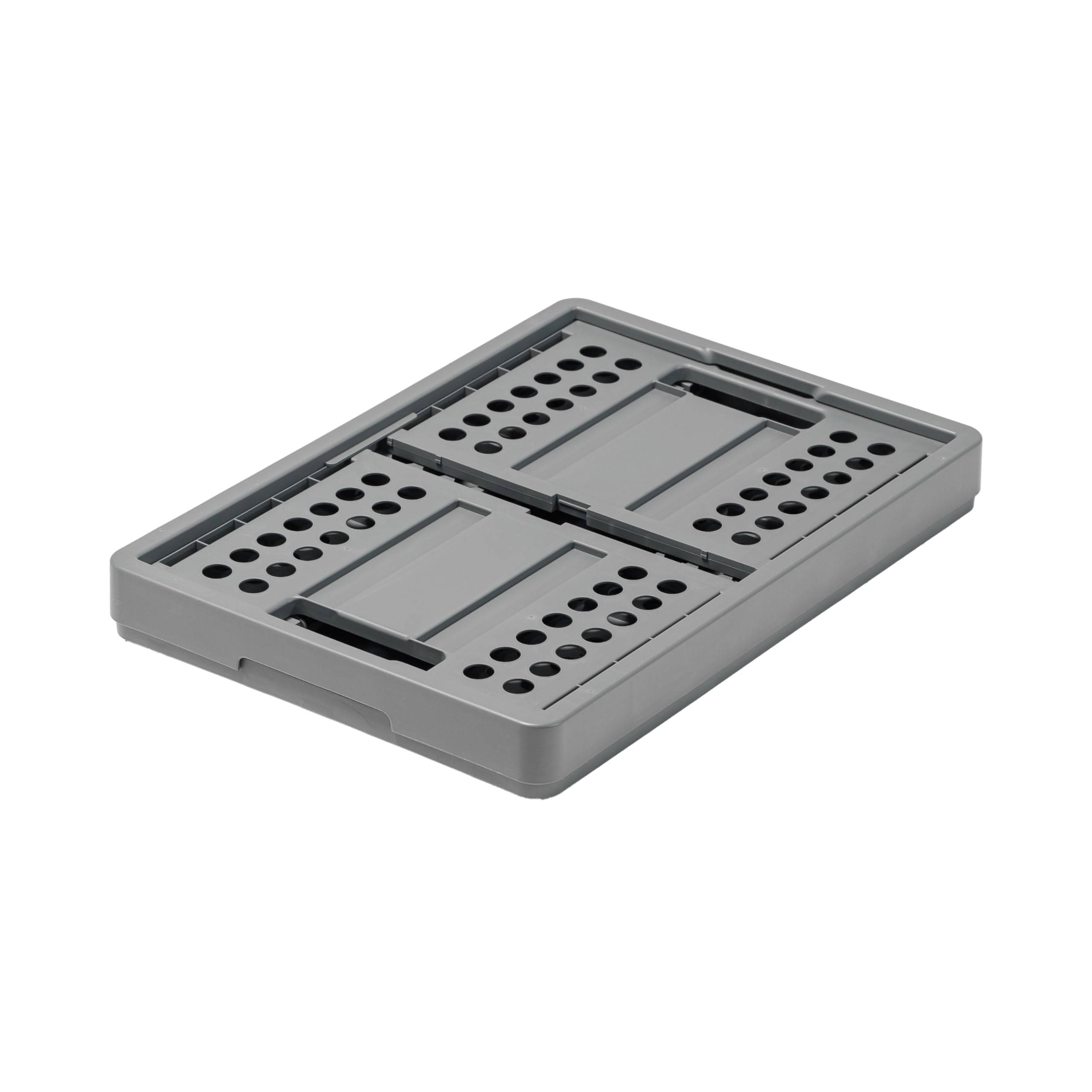 Clax crate folded flat 2.36 inch profile for compact storage benefit