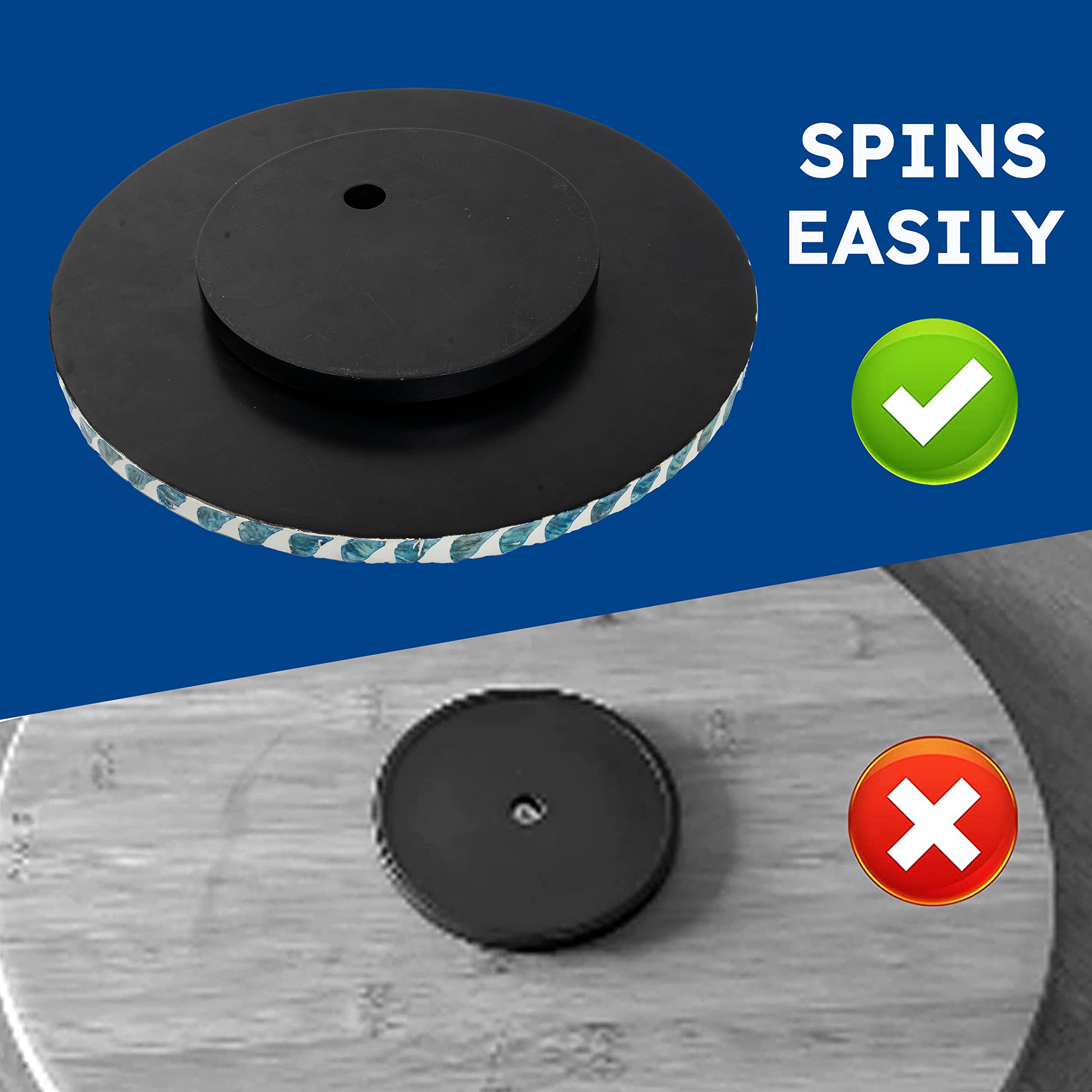 CLAYNIX rotating on a dining table with spices, improving access and convenience