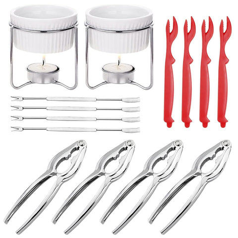CLEABANKE front packaging showing complete 15-piece seafood kit for easy serving