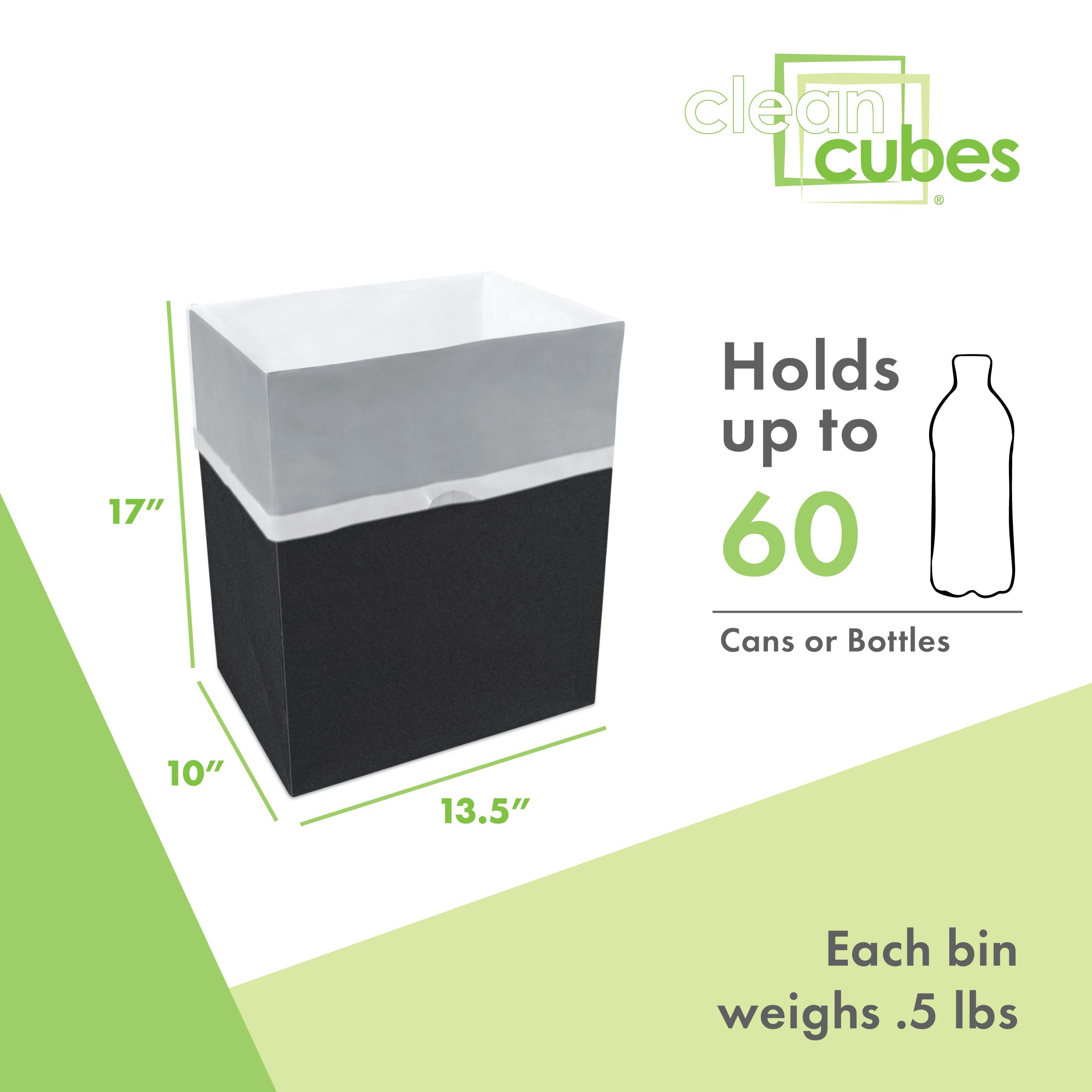 Clean Cubes in use at a backyard party keeping trash contained and tidy