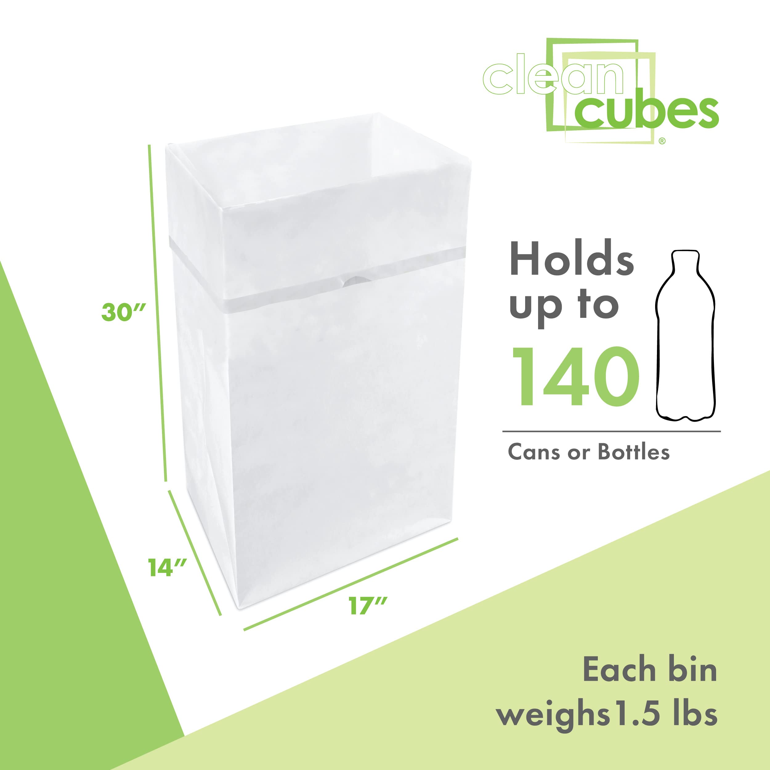 Clean Cubes in use at a buffet station offering tidy waste collection benefit
