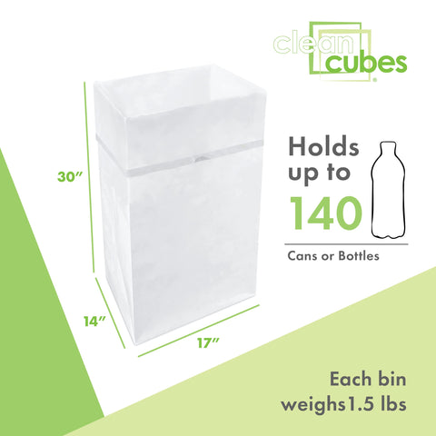 Clean Cubes in use at a buffet station offering tidy waste collection benefit