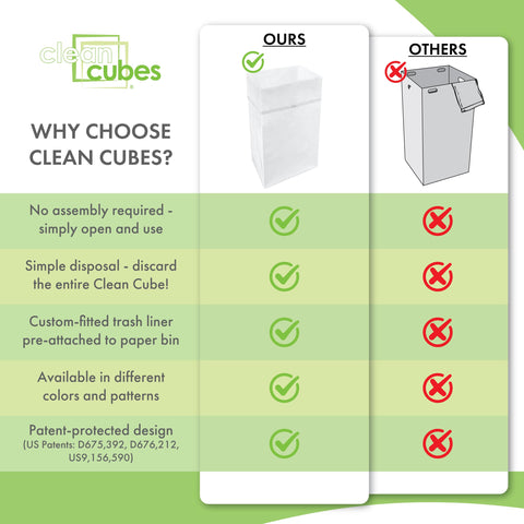 Clean Cubes at outdoor event demonstrating neat appearance and quick removal