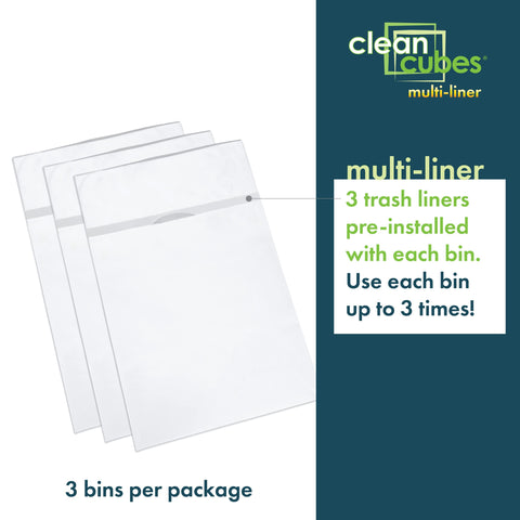 Clean Cubes open liner ready for use showing quick deployment benefit for events