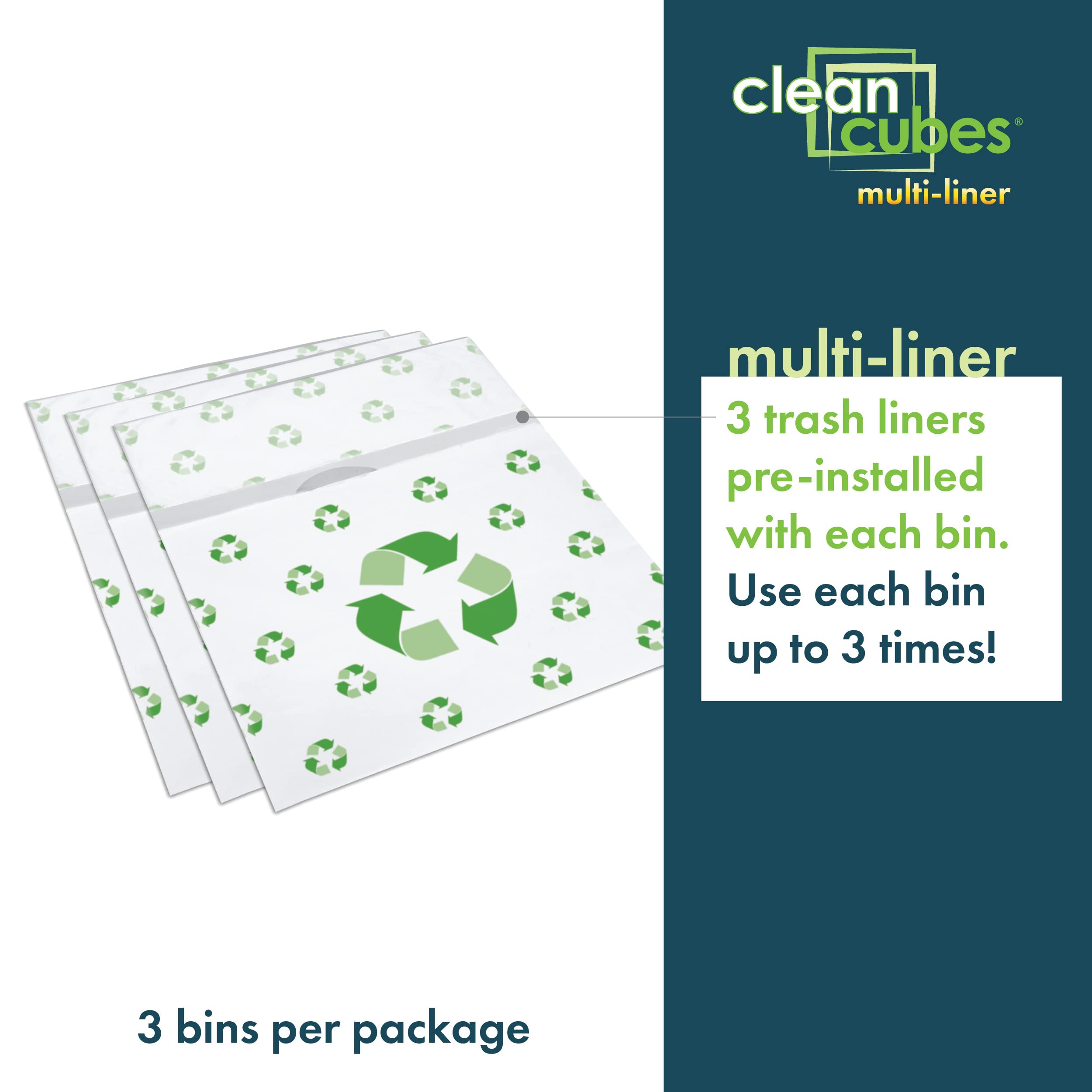 Clean Cubes in use at party beside buffet for easy guest waste disposal