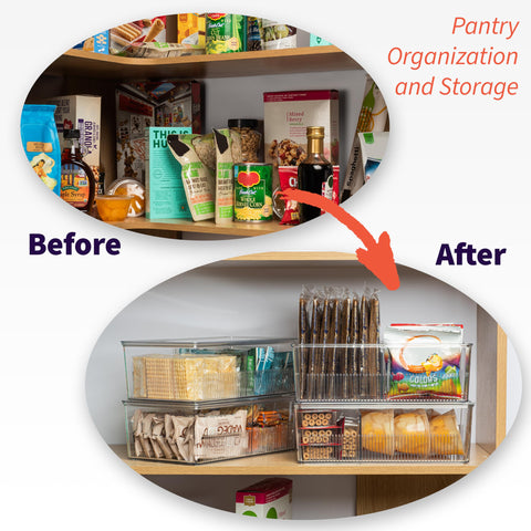 ClearSpace close-up of removable divider demonstrating customizable compartments for snacks