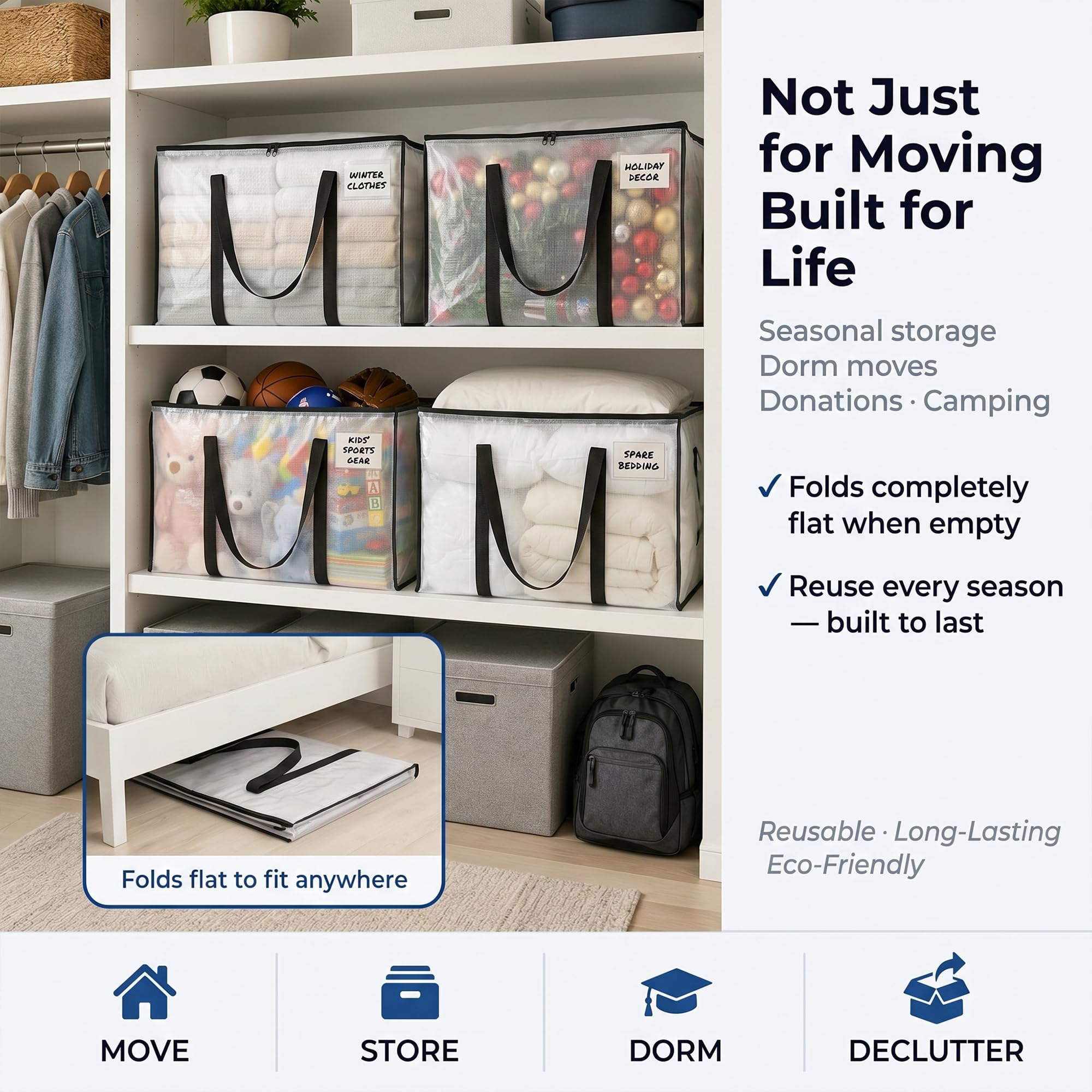 ClearSpace in a dorm room styled for easy move-in organization