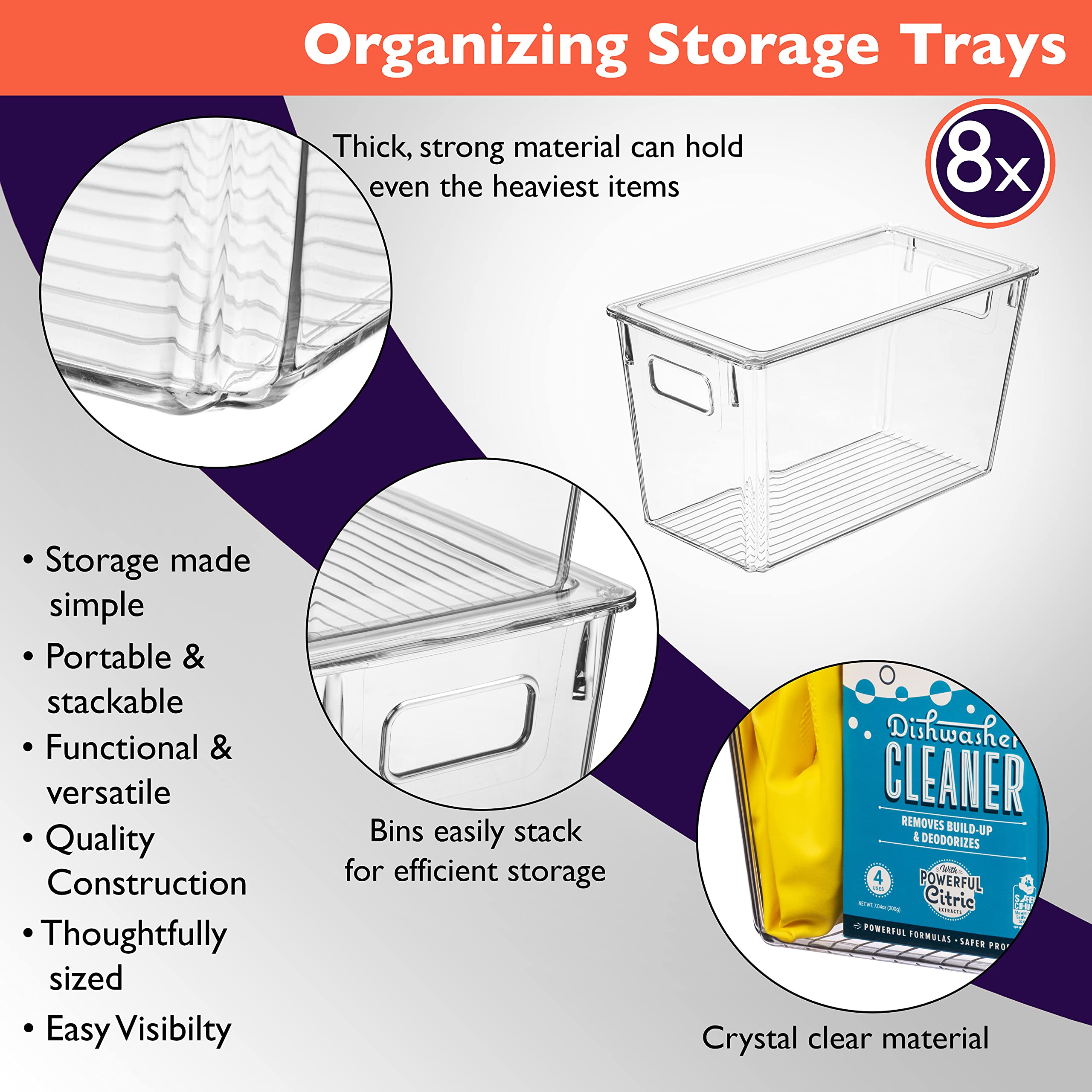ClearSpace bins in fridge organizing produce and maximizing visibility