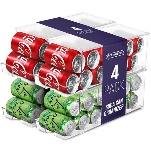 ClearSpace front view showing four-pack packaging and clear benefit of organized storage