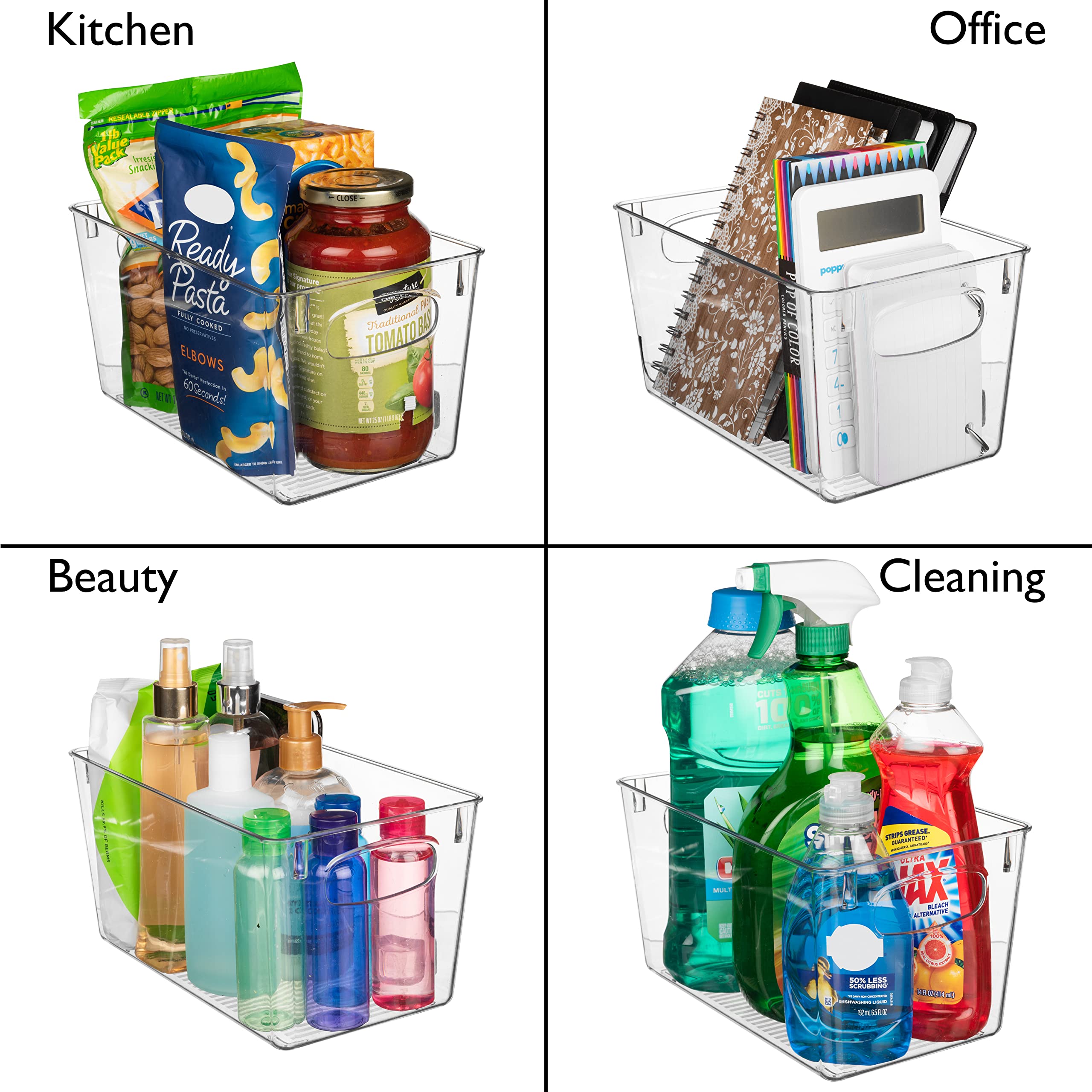 ClearSpace bin inside refrigerator organizing condiments and reducing clutter