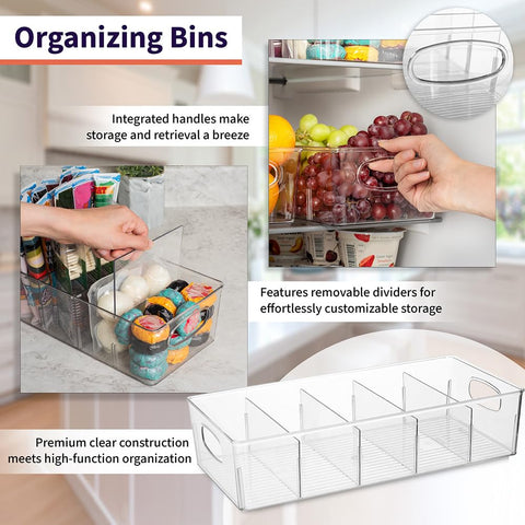 ClearSpace bins arranged on pantry shelf providing visible, tidy storage