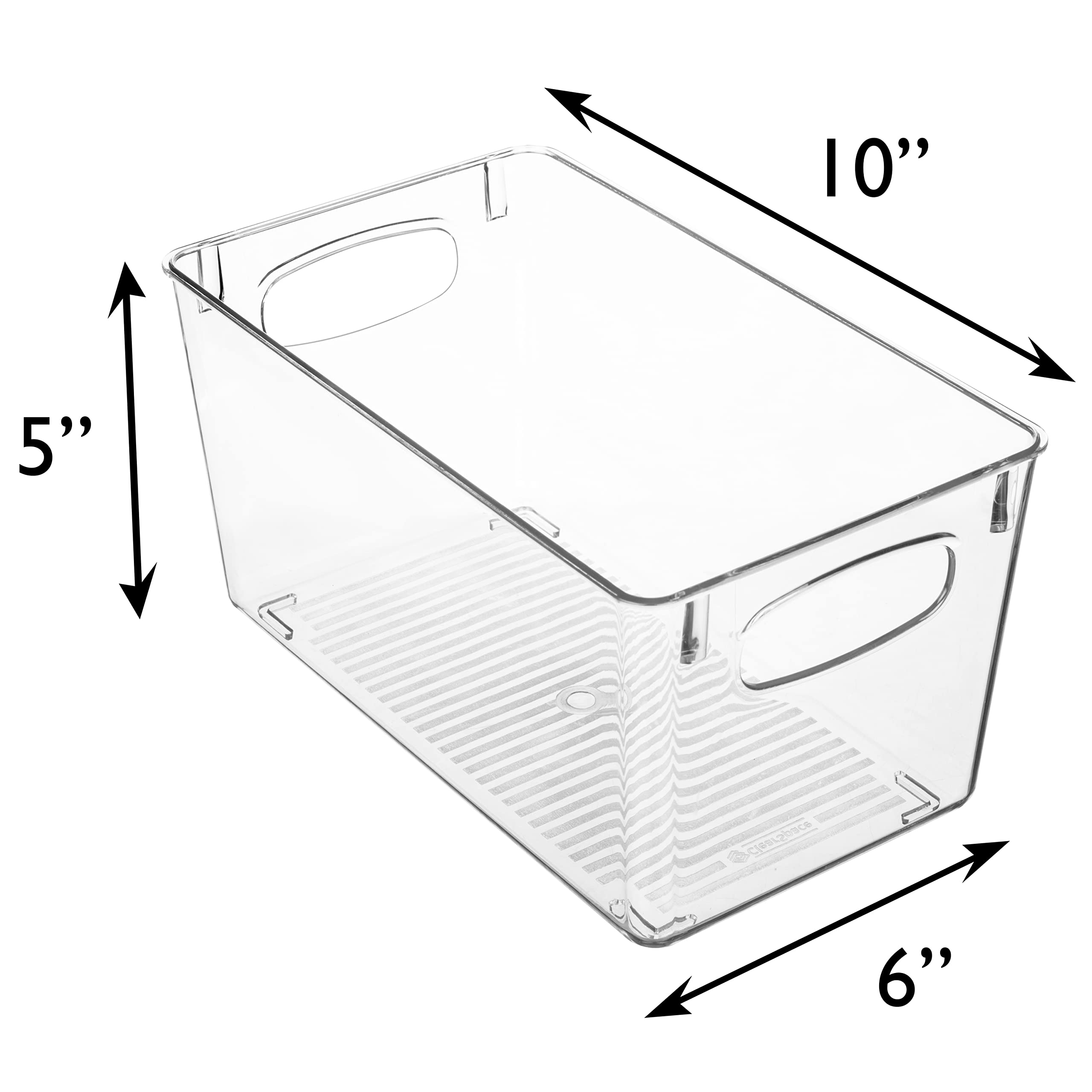 ClearSpace labeled bin with snacks demonstrating tidy, accessible storage