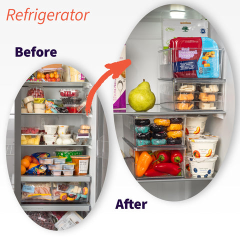 ClearSpace on pantry shelf with organized food items creating a neat, easy-to-find layout
