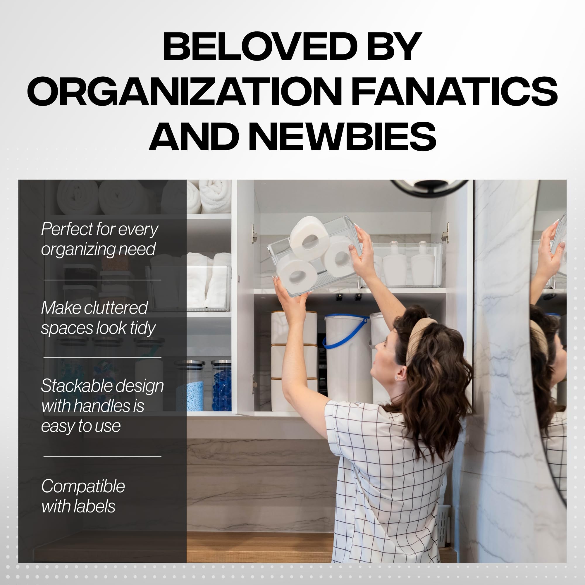 ClearSpace lined up in pantry for category-organization benefit