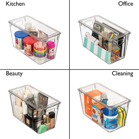 ClearSpace pantry shelf arrangement grouping snacks for quick access