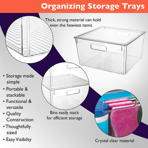 ClearSpace stacked containers on shelf illustrating space-saving vertical storage