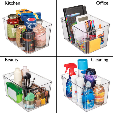 ClearSpace stacked bins in pantry maximizing vertical space and neatness