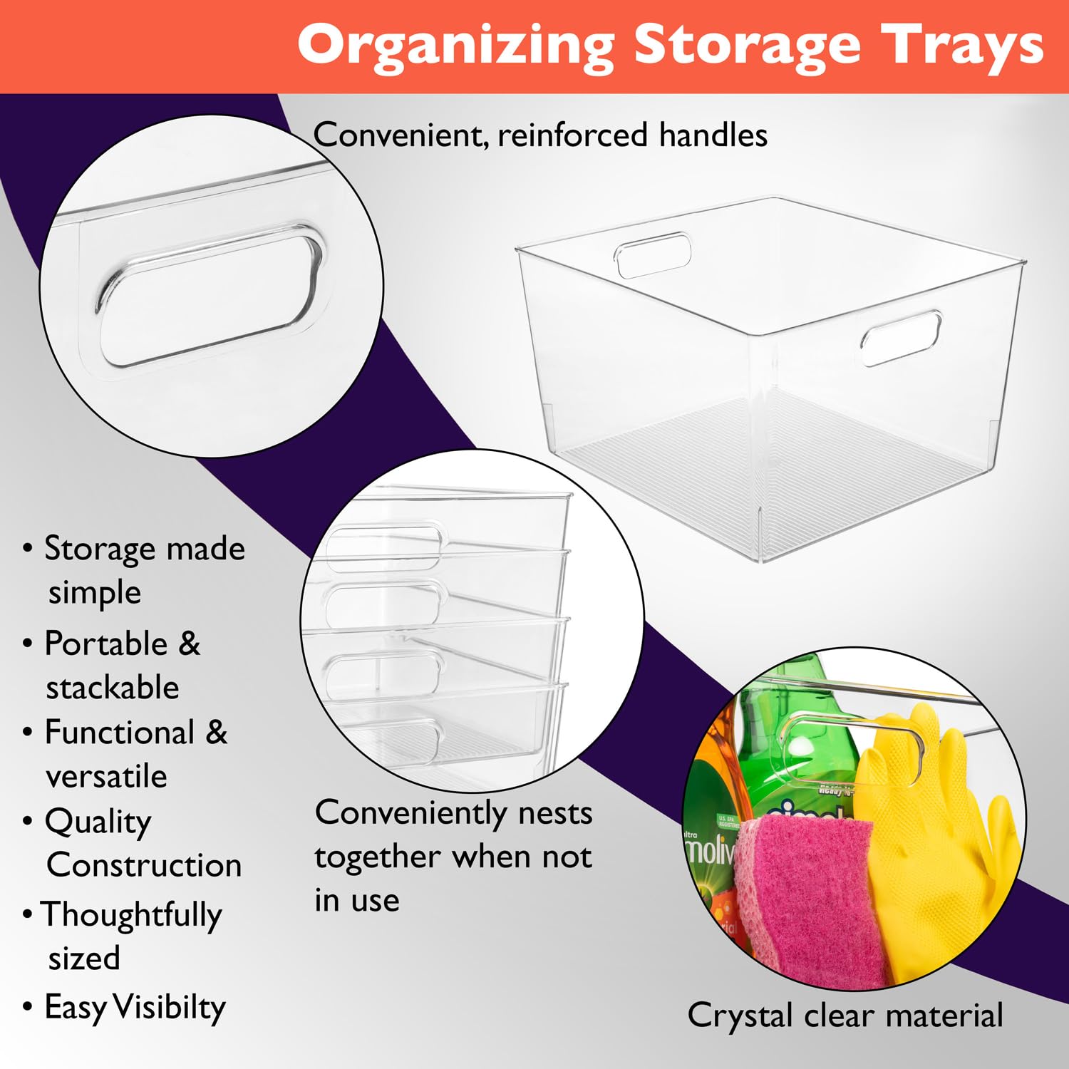 ClearSpace stacked bins on pantry shelf to maximize vertical storage efficiently