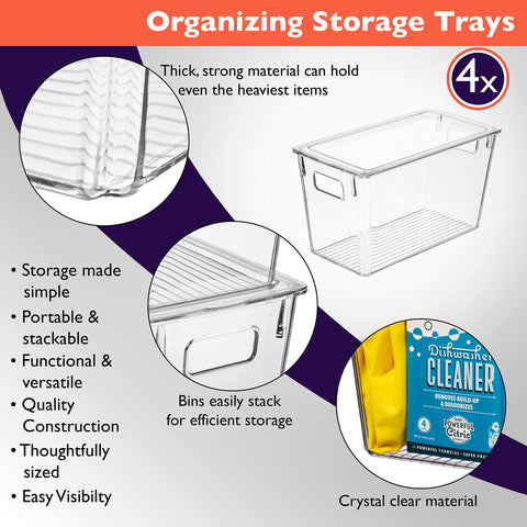 ClearSpace stacked bins maximizing vertical shelf space for more storage