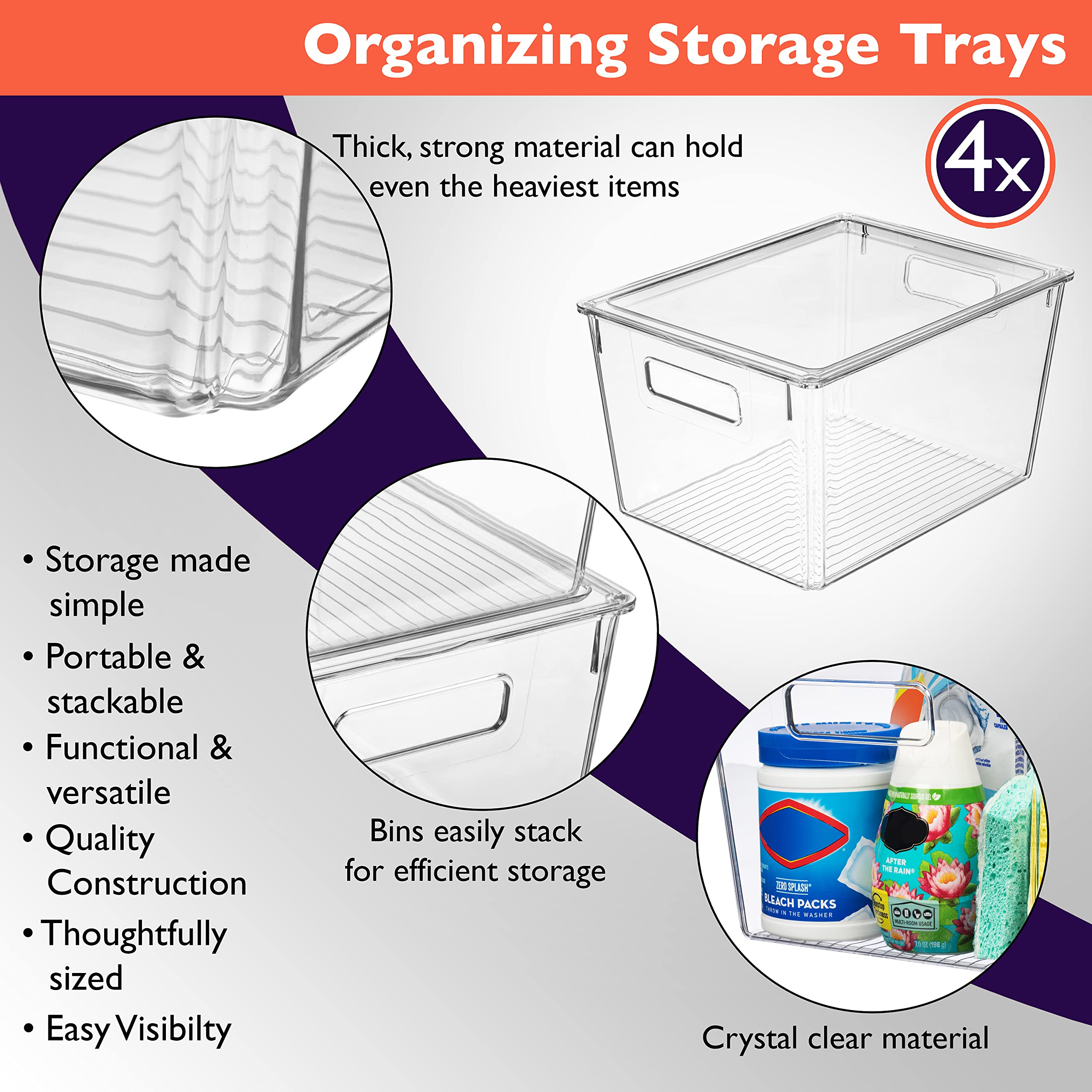 ClearSpace bins arranged in pantry showing organized food storage and visibility