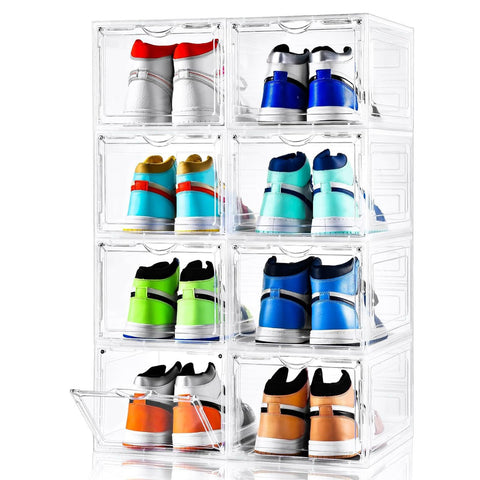 Clemate front view 8-pack showing clear display and space-saving benefit