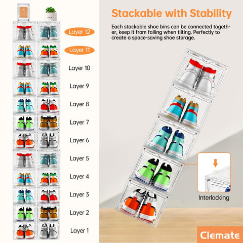 Clemate open drop-front showing single-hand retrieval convenience