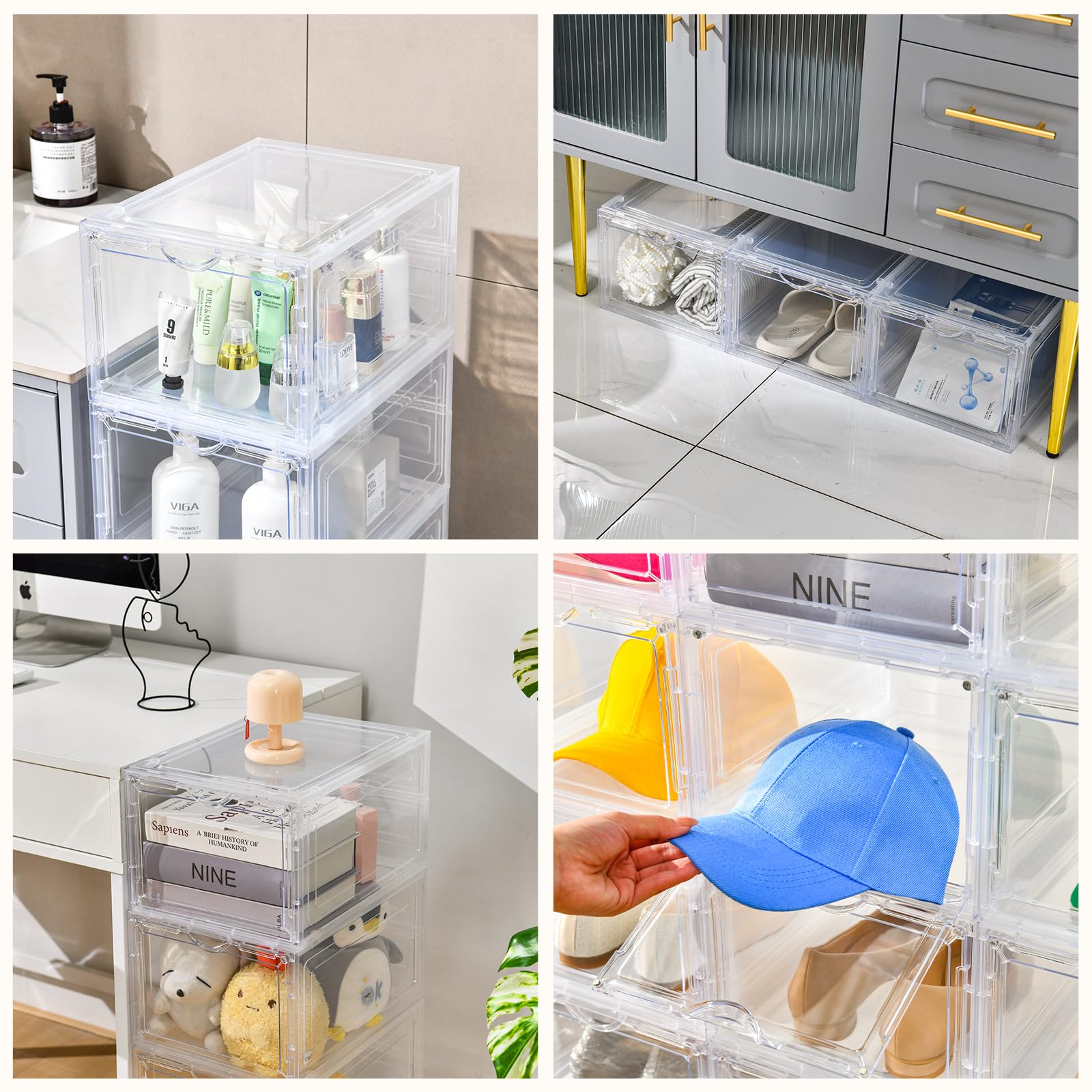 Clemate lifestyle retail display showing tidy presentation benefit