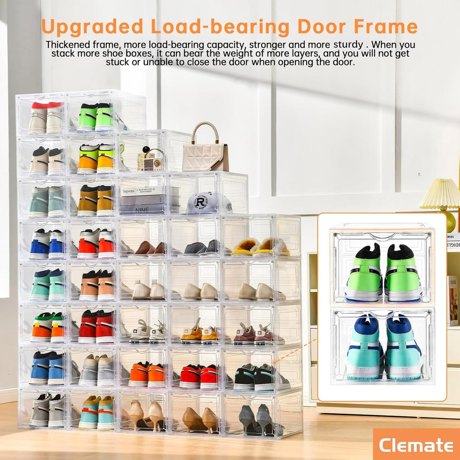 Clemate side ventilation detail promoting airflow and odor control